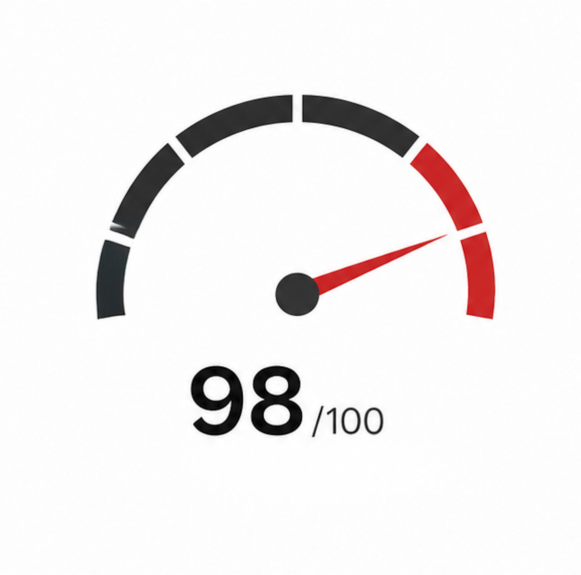 Google-PageSpeed-Wert von 98 von 100 nach der Performance-Optimierung