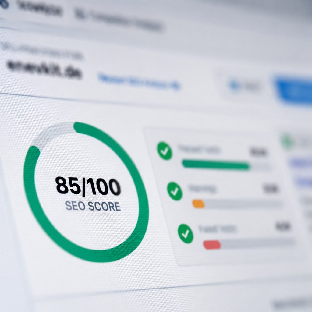 SEO-Analyse mit einem Score und bestandenen Prüfungen